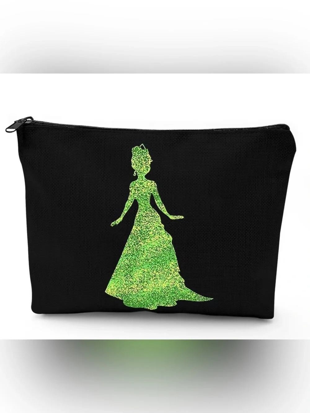 NWT-Princess Tiana 9”x6” Double-Sided Artwork Cosmetic Make-Up Bag